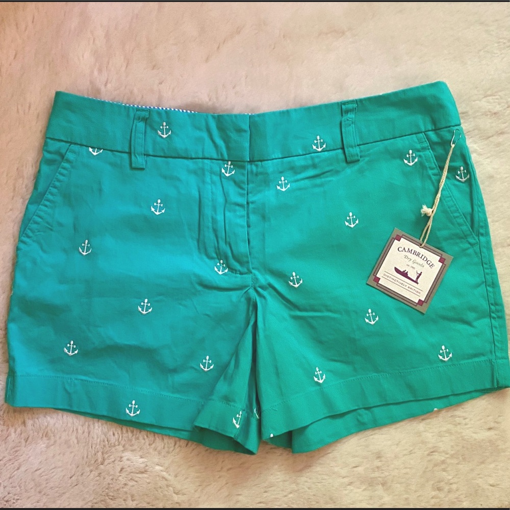 Women’s Summer Shorts with Anchor Embroidery